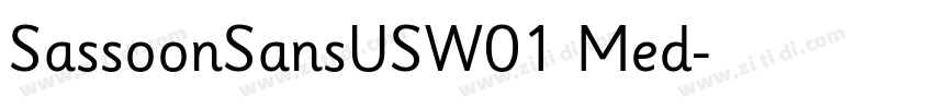 SassoonSansUSW01 Med字体转换